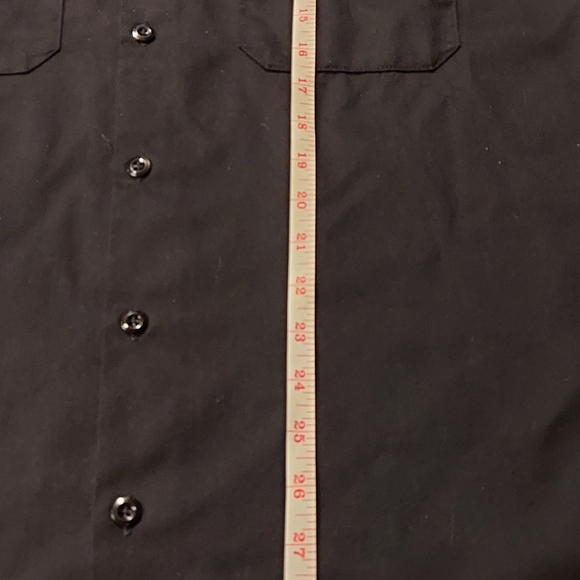Dickies Mens Work Shirt Black Button up Size L gently worn - Picture 4 of 4